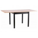 Стол обеденный SIGNAL FLIP дуб артизан/черный 80-160/80